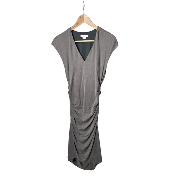 Helmut Lang Torrent Side Ruched Sleeveless Dress - Size Medium - Picture 3 of 7